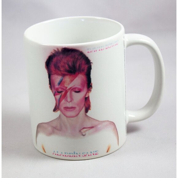 David Bowie Aladdin Sane 2015 Coffee Mug 10oz Musician Artist Lightning Bolt - Picture 3 of 7